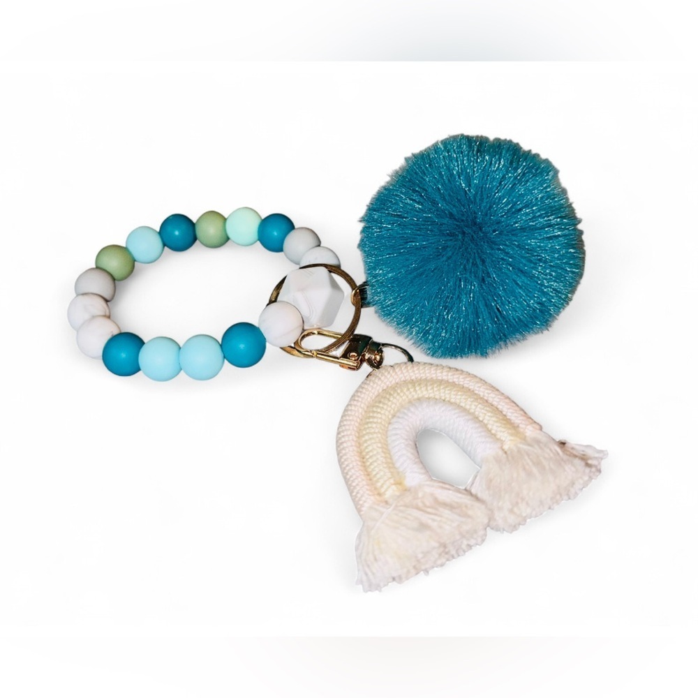 Saltwater Serenity Women’s Silicone Beaded Keychain